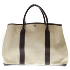 Hermes Garden Party MM Tote Ivory Brown Toile Ash Negonda Silver — view 2