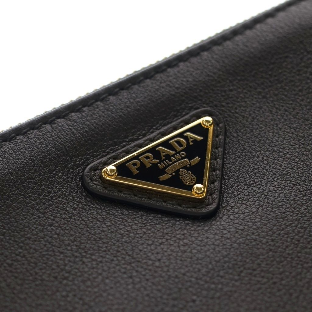 Prada Mini Shoulder Bag Black Leather Gold — view 6