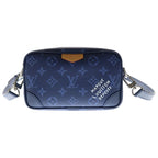 Louis Vuitton Monogram Heritage Trocadero Wearable Wallet Shoulder Bag Navy