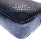 Louis Vuitton Monogram Heritage Trocadero Wearable Wallet Shoulder Bag Navy — view 5