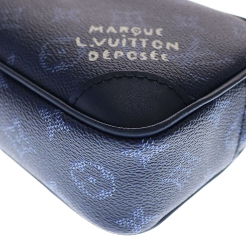 Louis Vuitton Monogram Heritage Trocadero Wearable Wallet Shoulder Bag Navy — view 5