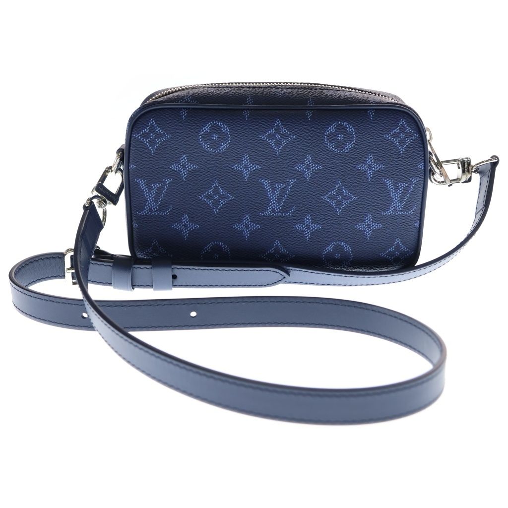 Louis Vuitton Monogram Heritage Trocadero Wearable Wallet Shoulder Bag Navy — view 2