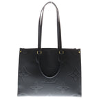 Louis Vuitton Monogram Empreinte On The Go MM Handbag Black Leather Gold