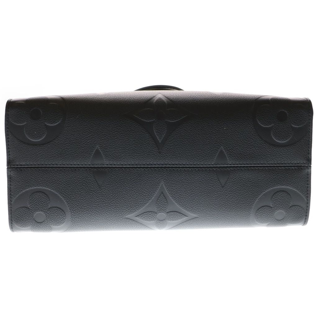 Louis Vuitton Monogram Empreinte On The Go MM Handbag Black Leather Gold — view 4