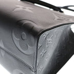 Louis Vuitton Monogram Empreinte On The Go MM Handbag Black Leather Gold — view 5