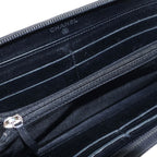 Chanel CC Logo Zip Around Wallet Black Leather — view 4