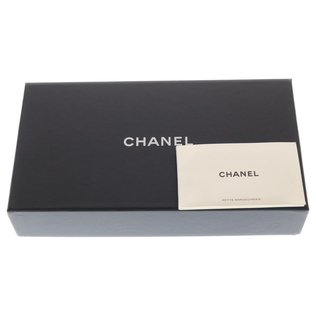 Chanel CC Logo Zip Around Wallet Black Leather — view 6