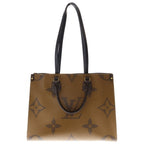 Louis Vuitton Monogram Giant Reverse On The Go MM Shoulder Bag Leather Brown — view 2