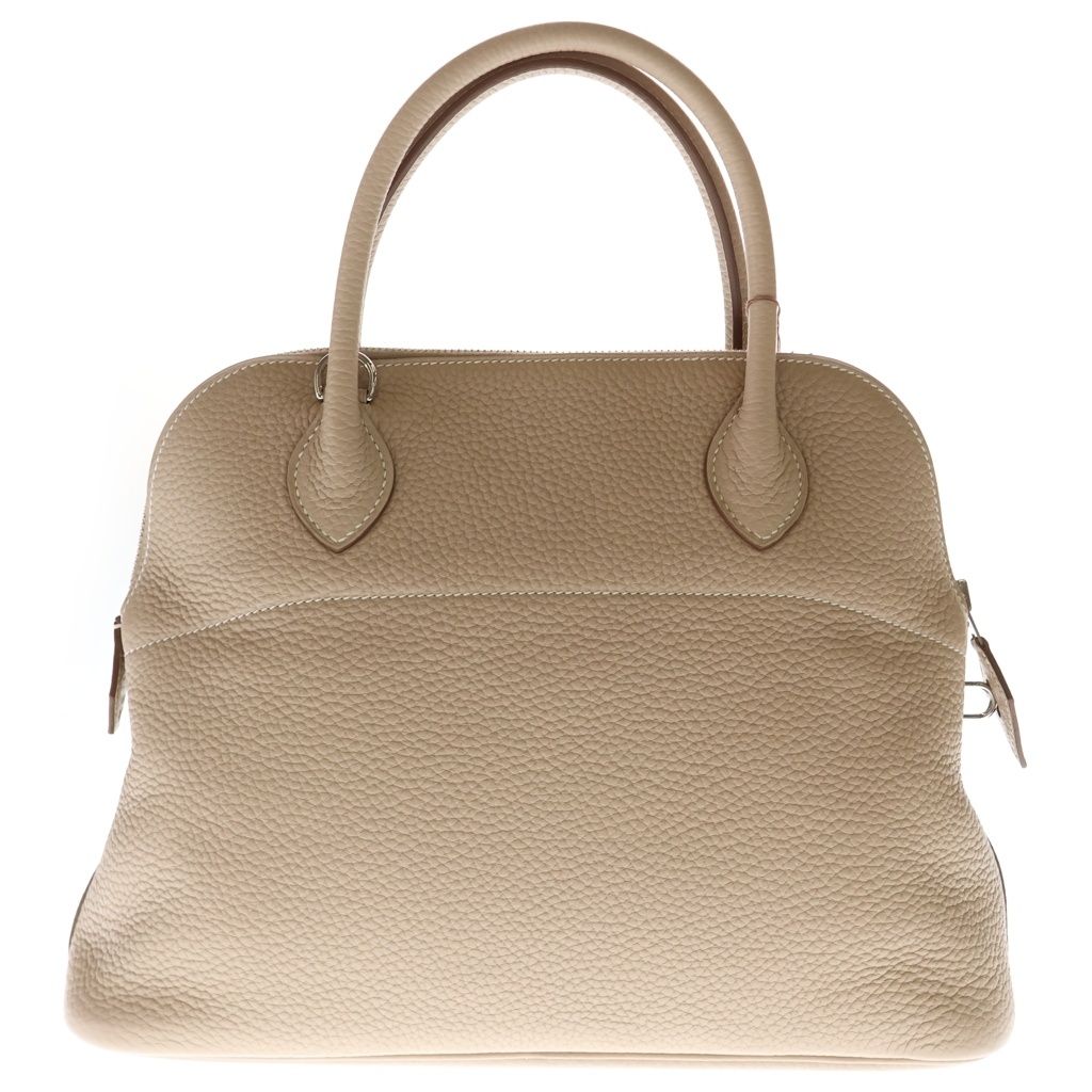 Hermes Bolide 31 Taurillon Clemence Shoulder Bag Argil Silver Ivory — view 2