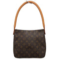 Louis Vuitton Looping MM Monogram Shoulder Bag All Over Pattern Brown