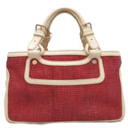 Celine Boogie Tote Straw Leather Ivory — view 3