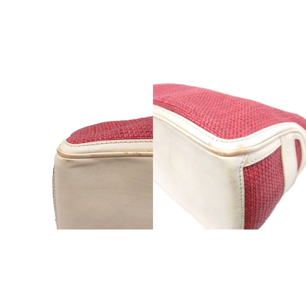 Celine Boogie Tote Straw Leather Ivory — view 8