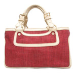 Celine Boogie Tote Straw Leather Ivory — view 2
