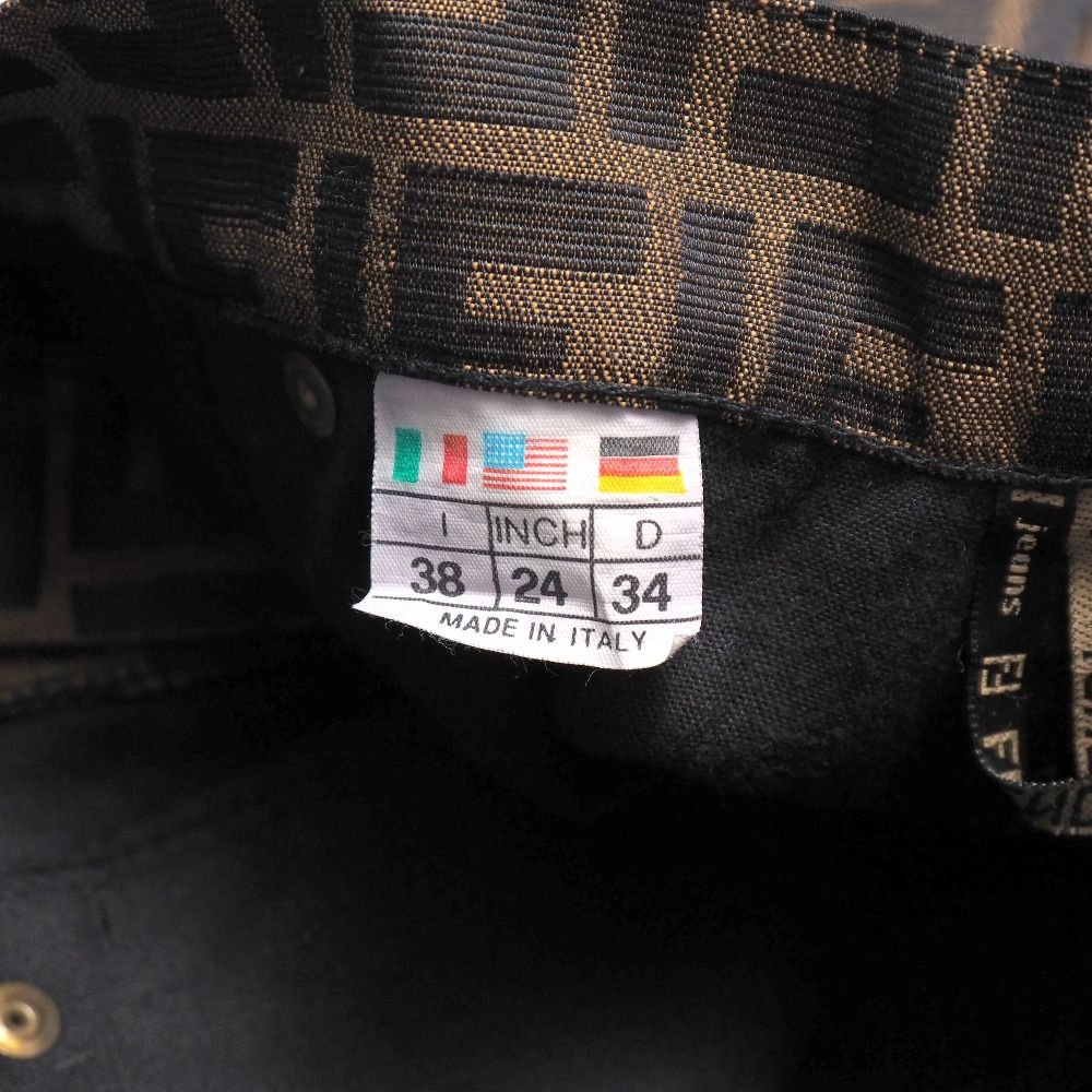 Fendi Mini Skirt 38 FF Double Zucca All Over Pattern Tight — view 7
