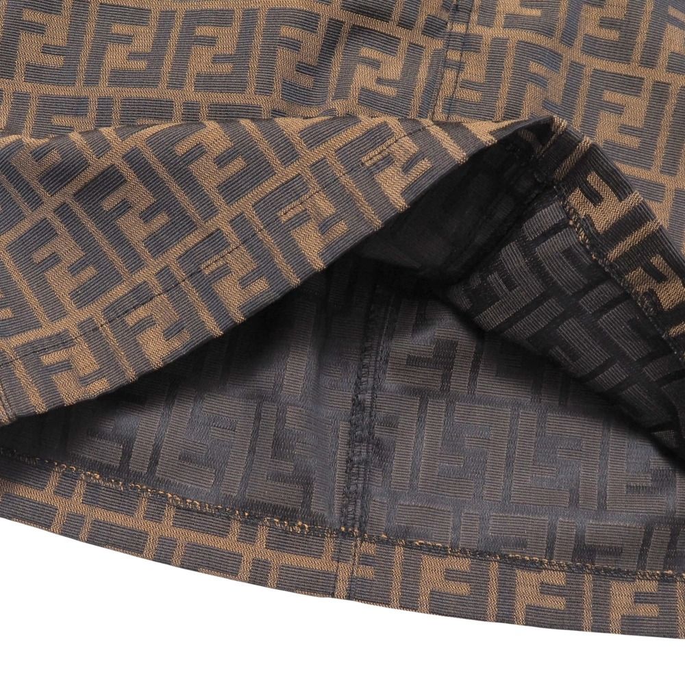 Fendi Mini Skirt 38 FF Double Zucca All Over Pattern Tight — view 6