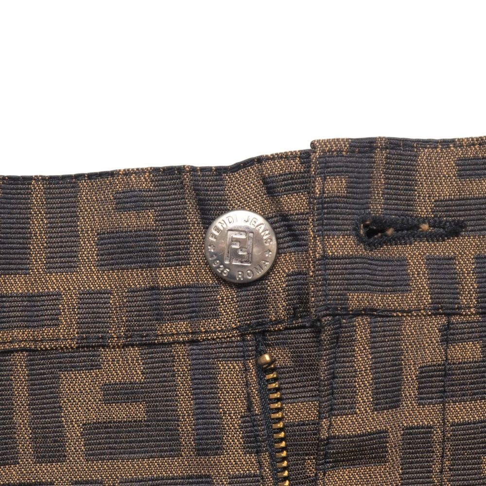 Fendi Mini Skirt 38 FF Double Zucca All Over Pattern Tight — view 4