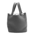 Hermes Heaven Picotin MM Lock 22 Grimeia Gray Bag Silver