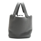 Hermes Heaven Picotin MM Lock 22 Grimeia Gray Bag Silver