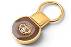 Gucci Key Ring Key Holder Vintage Interlocking Bordeaux Gold
