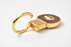 Gucci Key Ring Key Holder Vintage Interlocking Bordeaux Gold — view 5