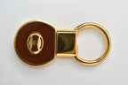 Gucci Key Ring Key Holder Vintage Interlocking Bordeaux Gold — view 8