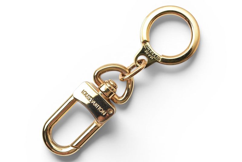 Louis Vuitton Key Ring Key Holder Charm Key Anneau Cles Gold
