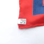 Hermes Scarf Carre Crown Silk Red HW WY — view 5
