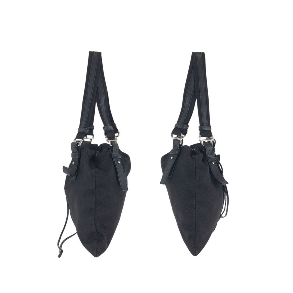 Saint Laurent Rive Gauche Vintage Kahala YSL Black Canvas Tote — view 8
