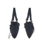 Saint Laurent Rive Gauche Vintage Kahala YSL Black Canvas Tote — view 8