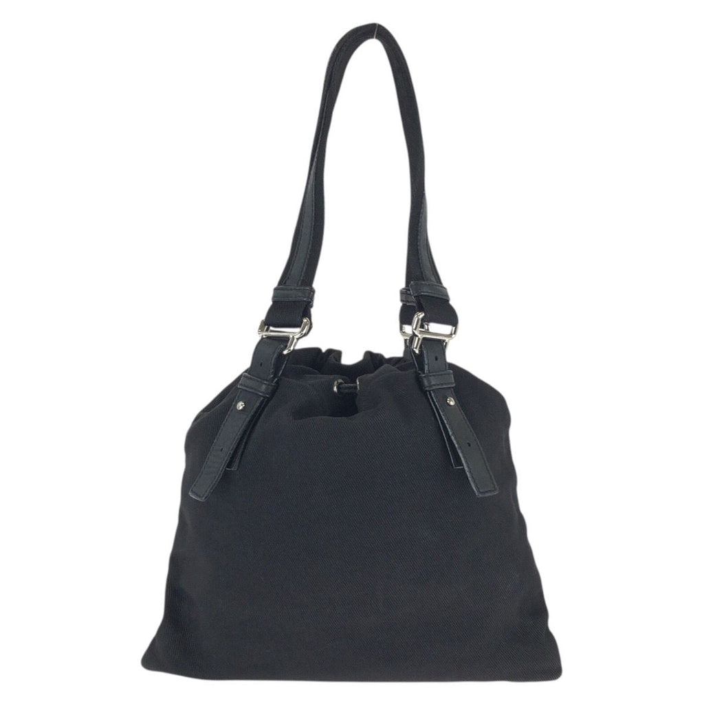 Saint Laurent Rive Gauche Vintage Kahala YSL Black Canvas Tote — view 2