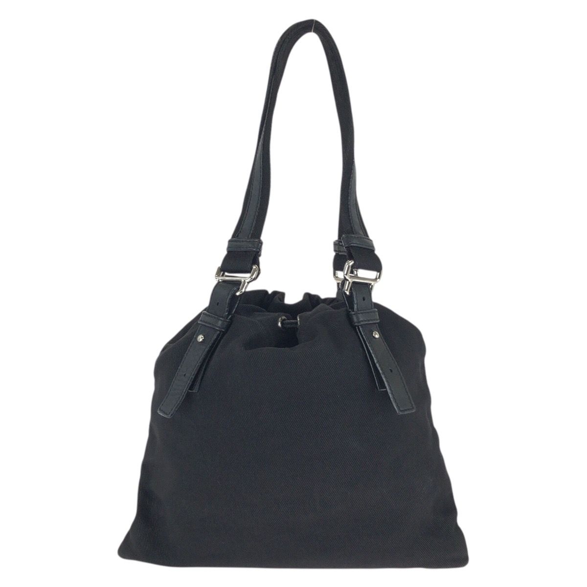 Saint Laurent Rive Gauche Vintage Kahala YSL Black Canvas Tote — view 2
