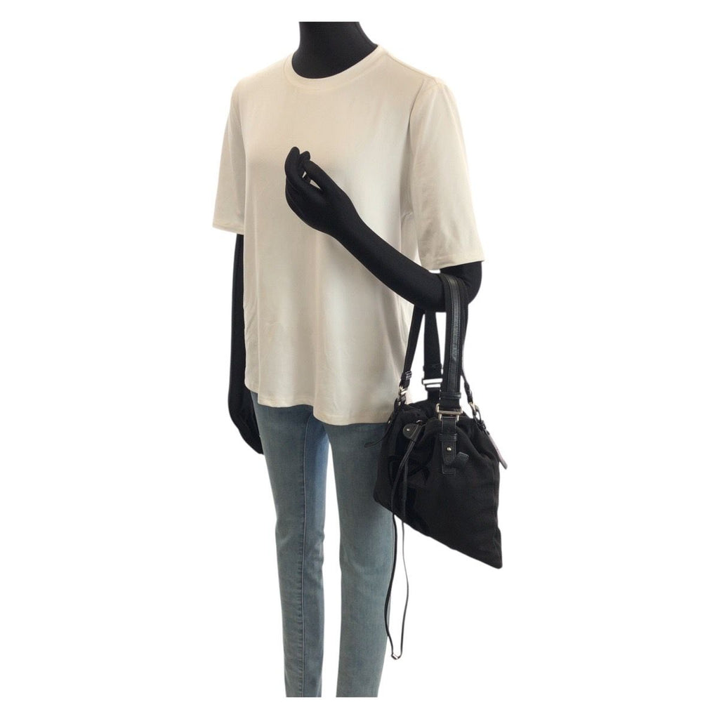 Saint Laurent Rive Gauche Vintage Kahala YSL Black Canvas Tote — view 7