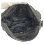 Prada Tessuto Black Silver Nylon Shoulder Bag Pochette — view 8