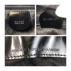 Gucci Bamboo Black Nylon Patent 001 Shoulder Bag 2-Way