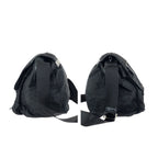 Prada Tessuto Black Silver Nylon Leather Shoulder — view 8