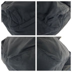 Prada Tessuto Black Silver Nylon Leather Shoulder — view 3
