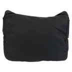 Prada Tessuto Black Silver Nylon Shoulder Bag Pochette — view 2
