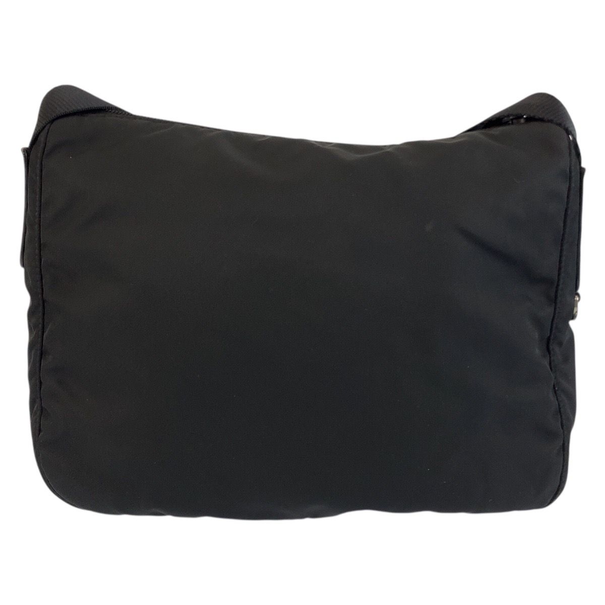 Prada Tessuto Black Silver Nylon Shoulder Bag Pochette — view 2