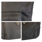 Prada Tessuto Black Silver Nylon Shoulder Bag Pochette — view 6