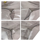 Hermes Vinyl Kelly Clear Gold Handbag — view 3