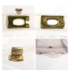 Hermes Vinyl Kelly Clear Gold Handbag — view 6