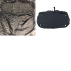 Prada Tessuto Saffiano Black Nylon Leather Shoulder Bag Pochette — view 9