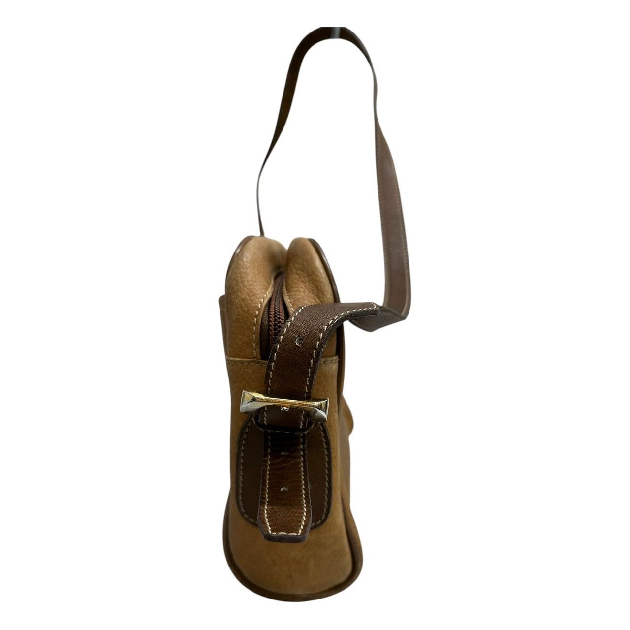 Loewe Anagram Brown Camel Leather Shoulder — view 3