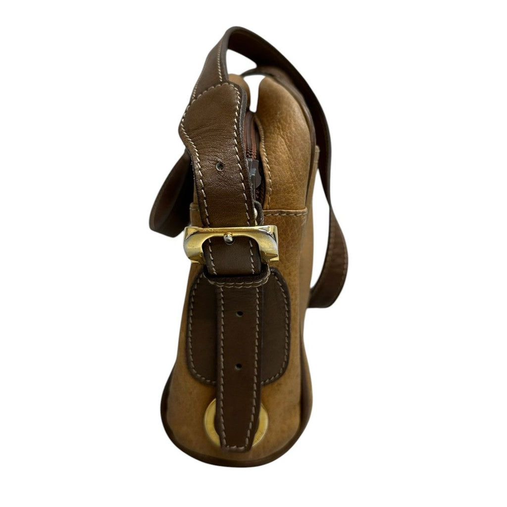 Loewe Anagram Brown Camel Leather Shoulder — view 4
