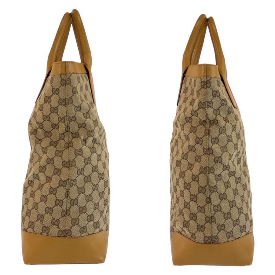 Gucci Sherry Line Beige GG Canvas Leather Tote — view 8