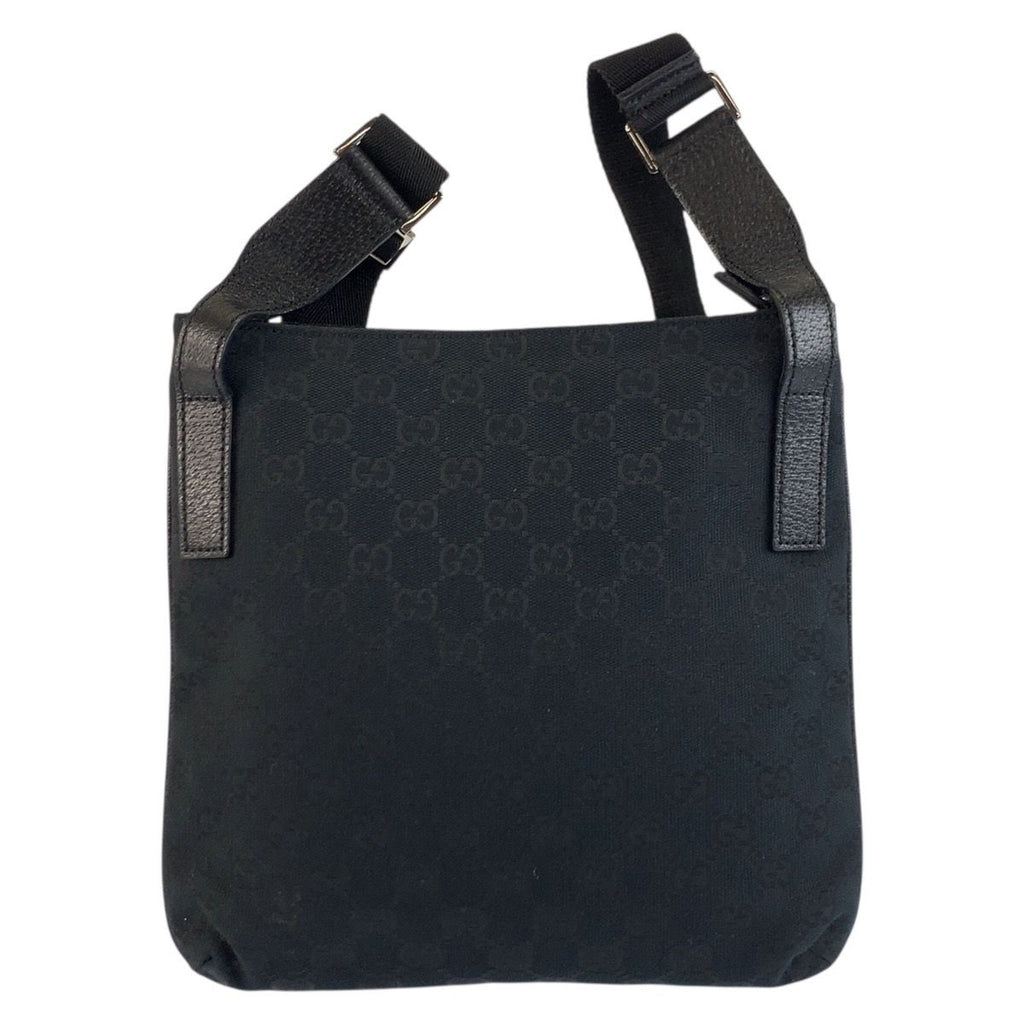 Gucci Black GG Canvas Shoulder Bag Pochette — view 2