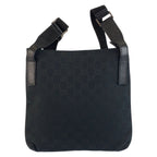 Gucci Black GG Canvas Shoulder Bag Pochette — view 2