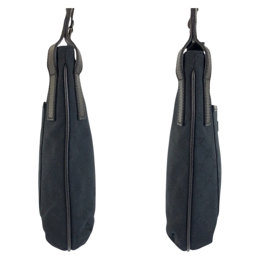Gucci Black GG Canvas Shoulder Bag Pochette — view 6