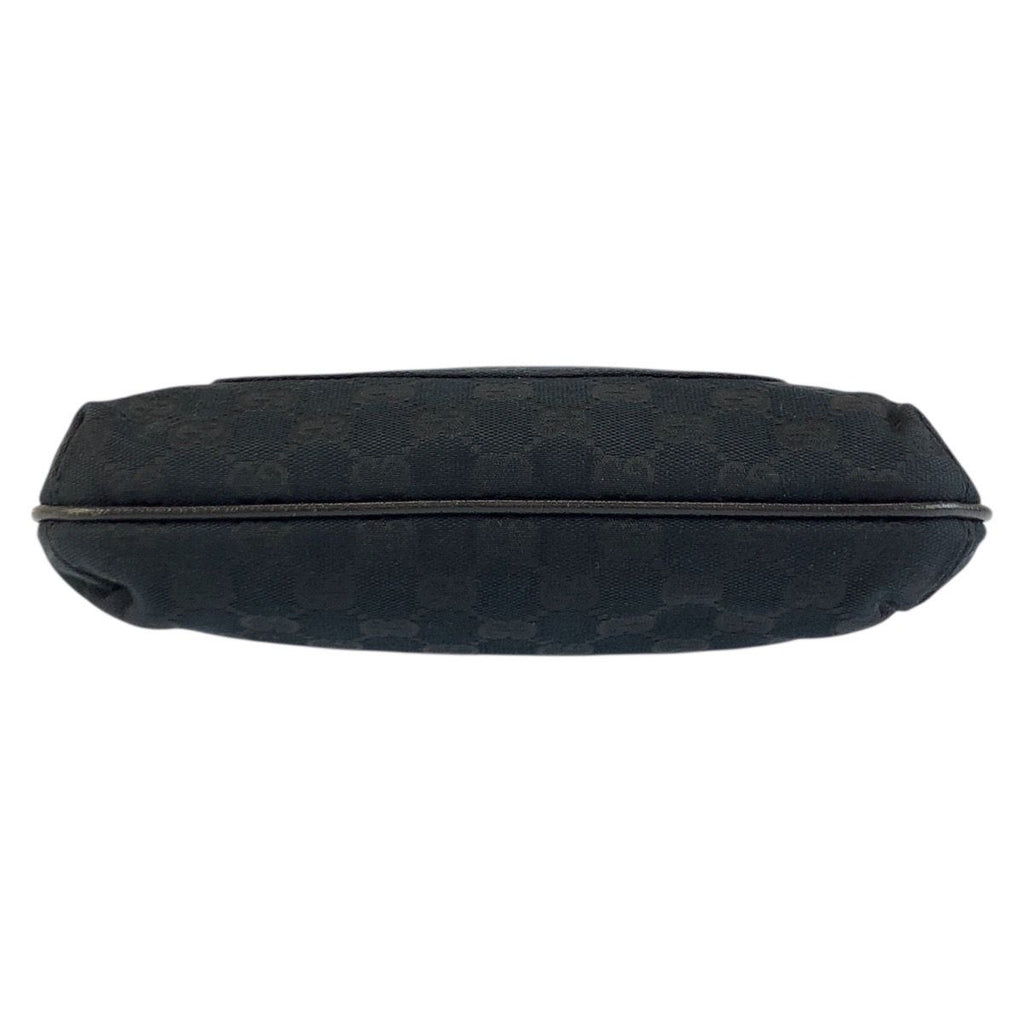 Gucci Black GG Canvas Shoulder Bag Pochette — view 8