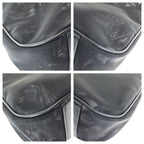 Gucci Bamboo Black Gunmetal Nylon Leather 001 Tote Shoulder — view 3